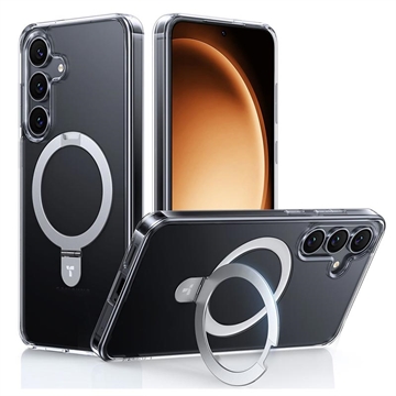 Samsung Galaxy S25 Torras Guardian Ostand MagSafe Hülle - Durchsichtig