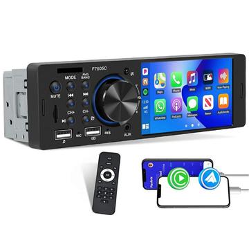 Touchscreen-Bluetooth-Autoradio mit CarPlay/Android Auto - SD, AUX, USB