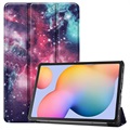 Tri-Fold Serie Samsung Galaxy Tab S6 Lite 2020/2022/2024 Folio Hülle - Galaxie