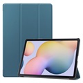 Tri-Fold Serie Samsung Galaxy Tab S7+/S8+ Folio Hülle - Blau