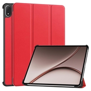 OnePlus Pad 4/Oppo Pad 5 Pro Tri-Fold Serie Smart Folio Hülle - Rot