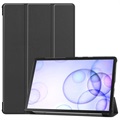 Tri-Fold Serie Samsung Galaxy Tab S6 Smart Folio Hülle - Schwarz