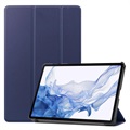 Tri-Fold Serie Samsung Galaxy Tab S8 Smart Folio Hülle - Dunkel Blau