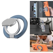 Dreifach klappbarer MagSafe Ring mit Ständer für Telefon - Dunkelblau