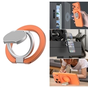 Dreifach klappbarer MagSafe Ring mit Ständer für Telefon - Orange