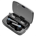 True Wireless Stereo Ohrhörer mit Powerbank-Funktion M19 - Schwarz