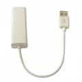 USB-2.0-zu-RJ45-Ethernet-Adapterkabel - Weiß