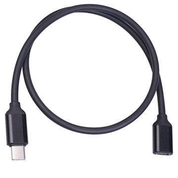 USB 3.1 Typ-C Stecker/Buchse Verlängerungskabel - 1.5m - Schwarz