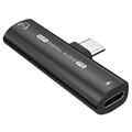 USB-C / 3.5mm Audio Adapter mit Power Delivery 27W - Schwarz