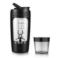 USB aufladbare elektrische Protein-Shaker-Flasche 650ml - Schwarz