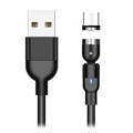 USB2.0 / MicroUSB Drehbar Magnetisches Ladekabel 2m