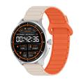 UWIER HR17 Active Smartwatch mit zwei Armbändern, LED-Taschenlampe - Silber