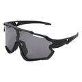 UY066 Polarisierte Sportsonnenbrille zum Radfahren, Laufen und Wandern - Schwarz