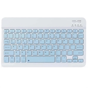 Ultradünne, leise Bluetooth-Tastatur für PC, Tablet, iPad, Telefon, TV - Blau