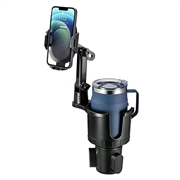 Universeller 2-in-1-Autohalter für Smartphones - 4-7" - Schwarz