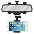 Universal 360 Drehbarer Rückspiegelhalter für Smartphones - Schwarz
