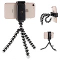 Universal Flexibles Smartphone Tripod Ständer - 60-85mm - Schwarz