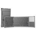 Universal Faltbare Bluetooth Tastatur mit Touchpad B066 - Grau