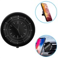 Universal Magnetisches Lüftungshalterung mit Uhr - Schwarz