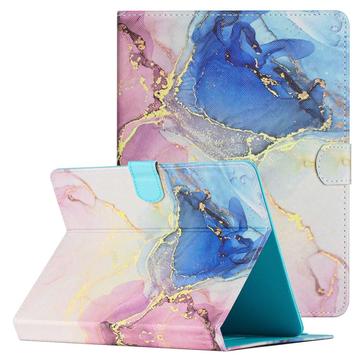 Universal Marble Pattern Tablet Folio Case - 10"