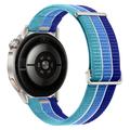 Universelles Nylon-Uhrenarmband mit Schnellverschluss und Klettverschluss, 18mm - Inselblau