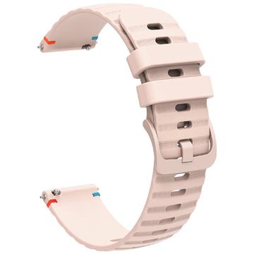 Universal Smartwatch Silikonarmband - 18mm - Hellrosa