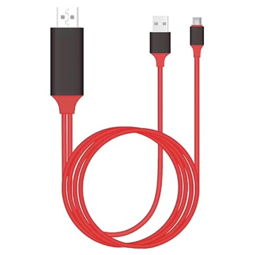 Universal Type-C auf HDMI Adapter - 2m (Offene Verpackung - Zufriedenstellend) - Rot