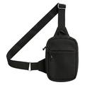 UrbanFlex Umhängetasche mit verstellbarem Riemen – Schwarz