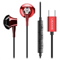 Usams EP-25 USB Type-C In-Ear Kopfhörer - Rot