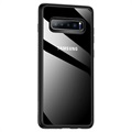 Usams Mant Samsung Galaxy S10 Hybrid Hülle - Schwarz / Durchsichtig