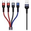 Usams US-SJ377 U26 4-in-1 Data und Ladekabel - 2xUSB-C - 1.2m