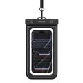 Usams YD017 Universal-Schutzhülle, wasserdicht nach IPX8 - 7.2" - Schwarz