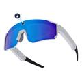 V06 KI-Smartbrille für Radfahren/Fliegen – Weiß / Blau
