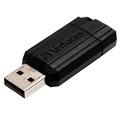 Verbatim PinStripe USB Stick - Schwarz - 64GB