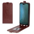 iPhone 14 Pro Vertikale Flip Case mit Kartensteckplatz