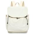 Vintage Color Block Großraum-Leinwandrucksack - Beige