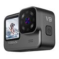 Viran V9 4K 60FPS Dual-Screen-Actionkamera - Schwarz