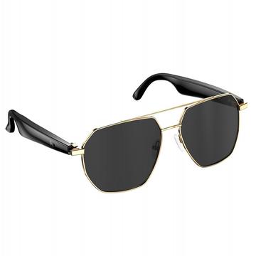 W100C Retro Smart Glasses mit Echtzeit-Übersetzung - Schwarz