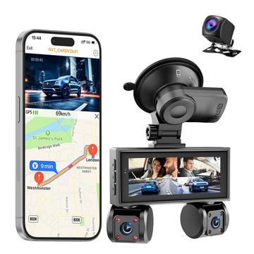 W3 4-Kanal WiFi Dash Cam - 2K Front- und Heckkameras