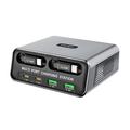 WLX-60C GaN-Desktop-Ladestation mit 2 einziehbaren USB-C-Kabeln