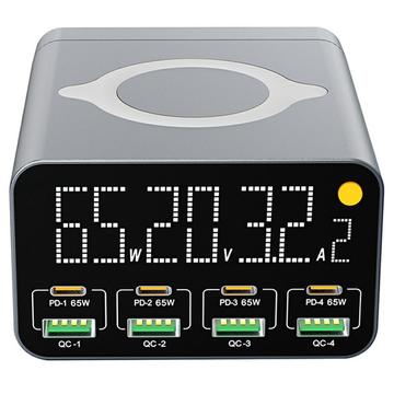 WLX-M3 9-in-1 Multi-Port GaN Desktop-Ladestation/Drahtlos-Ladegerät - 80W