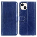 iPhone 14 Plus Wallet Schutzhülle mit Ständer - Blau