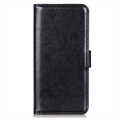 iPhone 15 Pro Wallet Schutzhülle mit Magnetverschluss - Schwarz