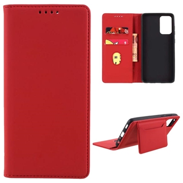 Samsung Galaxy A52 5G/A52s 5G Wallet Hülle mit Ständertasche - Rot