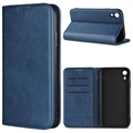 iPhone XR Wallet Schutzhülle mit Magnetverschluss - Blau