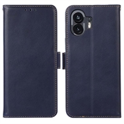 Nothing Phone (2) Lederhülle mit Geldbörse mit RFID - Blau