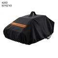 Wasserdichte Abdeckung für Robotermäher aus 420D-Oxford-Gewebe – 83 x 62 x 43cm – Schwarz/Orange