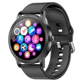Wasserdichte Bluetooth-Smartwatch CF18P - Silikonarmband - Schwarz