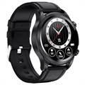 Wasserdichte Sports Smartwatch mit EKG E400 - Elegantes Armband - Schwarz
