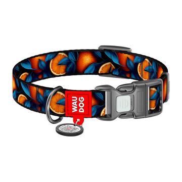 Waudog Nylon-Hundehalsband mit QR-Code - Größe S